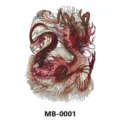 Grand autocollant de tatouage temporaire de dragon pour le dos étanche art corporel mythique. - Dragon Mythologique (MB-0001)