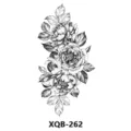 Waterproof sketch peony flower temporary tattoo sticker body art floral design style - XQB-262