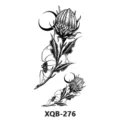 Dark style flower spider web temporary tattoo sticker waterproof body art design sketch - XQB-276