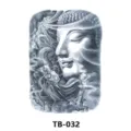 Adesivo per tatuaggio temporaneo grande impermeabile con design buddha e drago. - Motivo Buddha e Drago (TB-032)