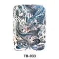 Adesivo per tatuaggio temporaneo drago cinese tradizionale grande schiena impermeabile - Motivo Drago a Inchiostro (TB-033)