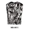 Autoadesivo per tatuaggio temporaneo impermeabile per schiena con design di fantasmi tradizionali. - Fantasma & Teschio (MB-0011)