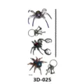 Feuille de tatouages temporaires araignee scorpion mecanique steampunk 3D pour art corporel - 3D-025