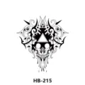 Totenkopf Tribal temporäres Tattoo Aufkleber wasserdichte Körperkunst Variante Design - Stammes Schädel (HB-215) / 210*148mm