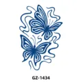 Herbal juice butterfly tattoo sticker waterproof temporary body art style variant GZ1434 - Double Butterfly (GZ-1434) / 110*180mm