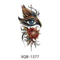 Colorful temporary tattoo sticker waterproof eye and flower design for body art arm fashion - XQB-1377 / 114*210mm