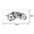 Floral temporary tattoo sticker for women, cherry blossom design, 190x90mm body art. - Floral Style (TBX-9020) / 19x9cm