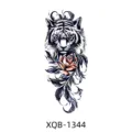 Temporary tiger rose arm tattoo sticker waterproof body art design for men and women - Tiger Rose Style (XQB-1344)