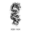 Black and white Chinese dragon temporary tattoo sticker for half arm art decoration. - XQB-1424