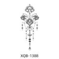 Temporary floral mandala tattoo sticker model XQB-1388, waterproof body art for arm decoration. - XQB-1388 / 114*210mm