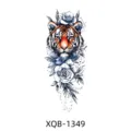 Tiger rose temporary tattoo sticker for men and women half arm body art waterproof design - Tiger Rose Style (XQB-1349)