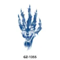 Autocollant de tatouage temporaire imperméable avec design de loup et de griffe pour bras. - GZ-1355 / 110*180mm