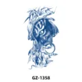 Tatouage temporaire bras entier jus de plante, style chinois dragon et bambou imperméable. - GZ-1358 / 110*180mm