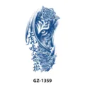 Autocollant de tatouage temporaire jus de plante pour bras avec tigre rose imperméable - GZ-1359 / 110*180mm