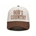 Vintage Baseball Cap mit besticktem Schriftzug, klassischer Unisex Freizeit Stil. - Kaffeebraun