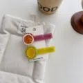 Süße 3D Frucht Acetat Haarklammer süßer Seitenhaarclip modisches Haaraccessoire für Damen - Kleine Limette