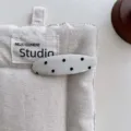 Korean style polka dot hair clip, simple side pin snap barrette for women and girls daily wear. - BB Ellipse / Beige