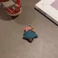 Weihnachten gestrickte Haarspange süsses Plüsch Schleife Haar-Accessoire für Damen und Mädchen. - Weihnachtsbaum-Brosche