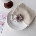 Retro karo tilefono elastiko mallias gynaikeia omorfa axesoyar mallion elegant chic - Χακί Καρό