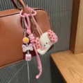 Cute cartoon elephant plush doll bag charm girlish versatile kawaii keychain pendant for women - Elephant