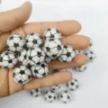 20mm Harz Strass Fussball Perlen DIY chunky perlen acryl lose perlen fuer schmuckherstellung - Fußball Perle