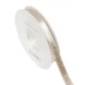 Cinta de satén dorada brillante champán de doble cara para lazo DIY accesorios pelo 1-3.8cm - Champán dorado