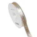 Champagne Gold Shimmering Ribbon Double-Sided Satin Webbing for DIY Bows Crafting - 10 Yards / Champagne Gold