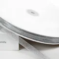 Silbernes Netzband Glitzer Metallic Borte fuer DIY Handwerk Haarschleifen Geschenk 1St - 1cm (1 Yard) / Silber