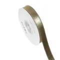 Khaki double sided satin ribbon spool for DIY hair bows, gift wrapping and garment sewing. - 10 Yards / Khaki