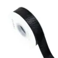 Black glitter velvet ribbon 1-3.8cm fabric trim for DIY hair bows sewing craft decor - 2.5cm / Black