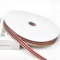 Nastro a quadri rosso vichy tessuto vintage per confezioni regalo fiocchi fai da te - 1.5cm 100 Yards
