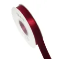Rotolo di nastro in raso bordeaux bifacciale, perfetto per fiocchi fai-da-te e confezioni regalo. - 1.5cm (10 Iarda) / Borgogna
