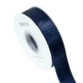 Nastro in velluto blu navy nastro raso lucido per fiocchi per capelli fai da te e cucito. - 2.5cm 10 Yards / Blu Notte