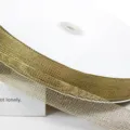 Variante di nastro in rete metallica dorata per confezioni regalo e bricolage fai da te. - 2.5cm / Oro