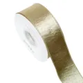 Khaki double-sided shiny satin ribbon roll for DIY hair bows, gift wrapping and garment sewing. - 3.8cm x 10 Yards / Khaki