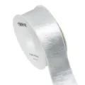 Nastro metallizzato argento per artigianato fai da te, confezioni regalo e accessori moda. - 3.8cm x 10 Yards / Bianco