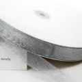 Silbernes Netzband glitzerndes Band für DIY Basteln Haarschleifen und Geschenkverpackung - 2cm (1 Yard) / Silber