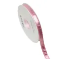 Rosa Satinband Rolle, Schimmerndes Stoffband für DIY Schleifen, Haarschmuck und Geschenkverpackung - Rosa