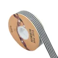 Bobina di nastro a righe bianche e nere per accessori per capelli fai da te e confezioni - Taglia 25 / Bianco avorio