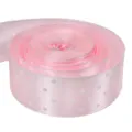 Nastro a pois rosa 2.5cm nastro di raso pois per confezioni regalo fai da te fiocchi - 5 Yards / Rosa chiaro