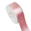 Rotolo nastro velluto rosa lucido raso doppia faccia per fiocchi capelli e confezioni regalo - 3.8cm x 10 Yards / Rosa