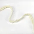2.5cm Ruffled Elastic Lace Trim Organza Wavy Ribbon DIY Craft Sewing Garment Accessory Ivory - Size 1 / Light Yellow