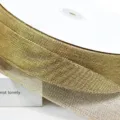 Rotolo di nastro in rete metallica dorata per confezioni regalo accessori e fiocchi fai da te. - 5cm / Oro