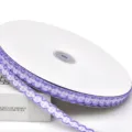 Cinta de encaje a cuadros morados para costura, manualidades y envoltorios de regalo. - Violeta Claro