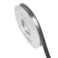 Cinta de purpurina plateada de doble cara en bobina para lazos de pelo DIY y envoltorios de regalos. - Plateado