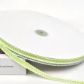 Nastro Pied de Poule Verde 1cm Bordo in Poliestere per Confezioni Regalo Cucito Fai da Te - Verde Acqua