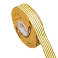 2.5cm striped grosgrain ribbon DIY hair accessories handmade bow materials craft supply reel. - Size 25 / Golden Yellow