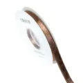 Cinta de terciopelo marrón 1cm Cinta de regalo brillante Lazo DIY Accesorio de pelo - Café Oscuro
