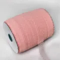 Pink lace trim roll for DIY crafts, sewing, wedding decoration and gift box packaging. - Champagne