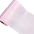 15cm Wide Light Pink Satin Ribbon Roll Fabric for Gift Wrapping Wedding Party Decor - 20 Meters Long / Light Pink